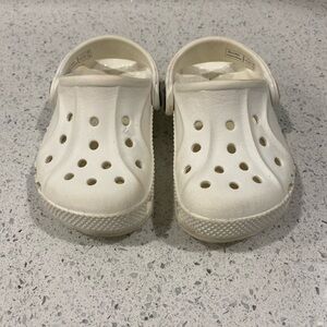 White baby crocs - good condition